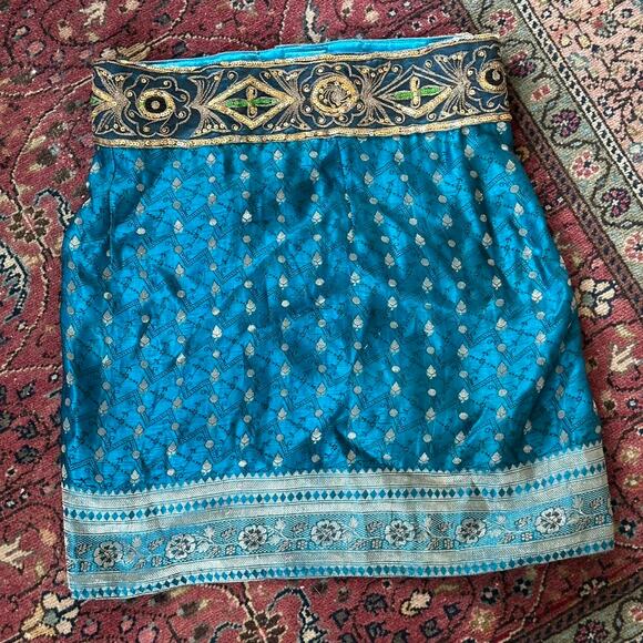 Satin Boho Skirt - Picture 1 of 7